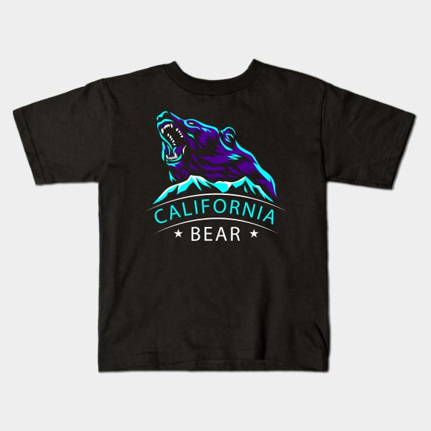 California Bear Kids T-Shirt by Mako Design 